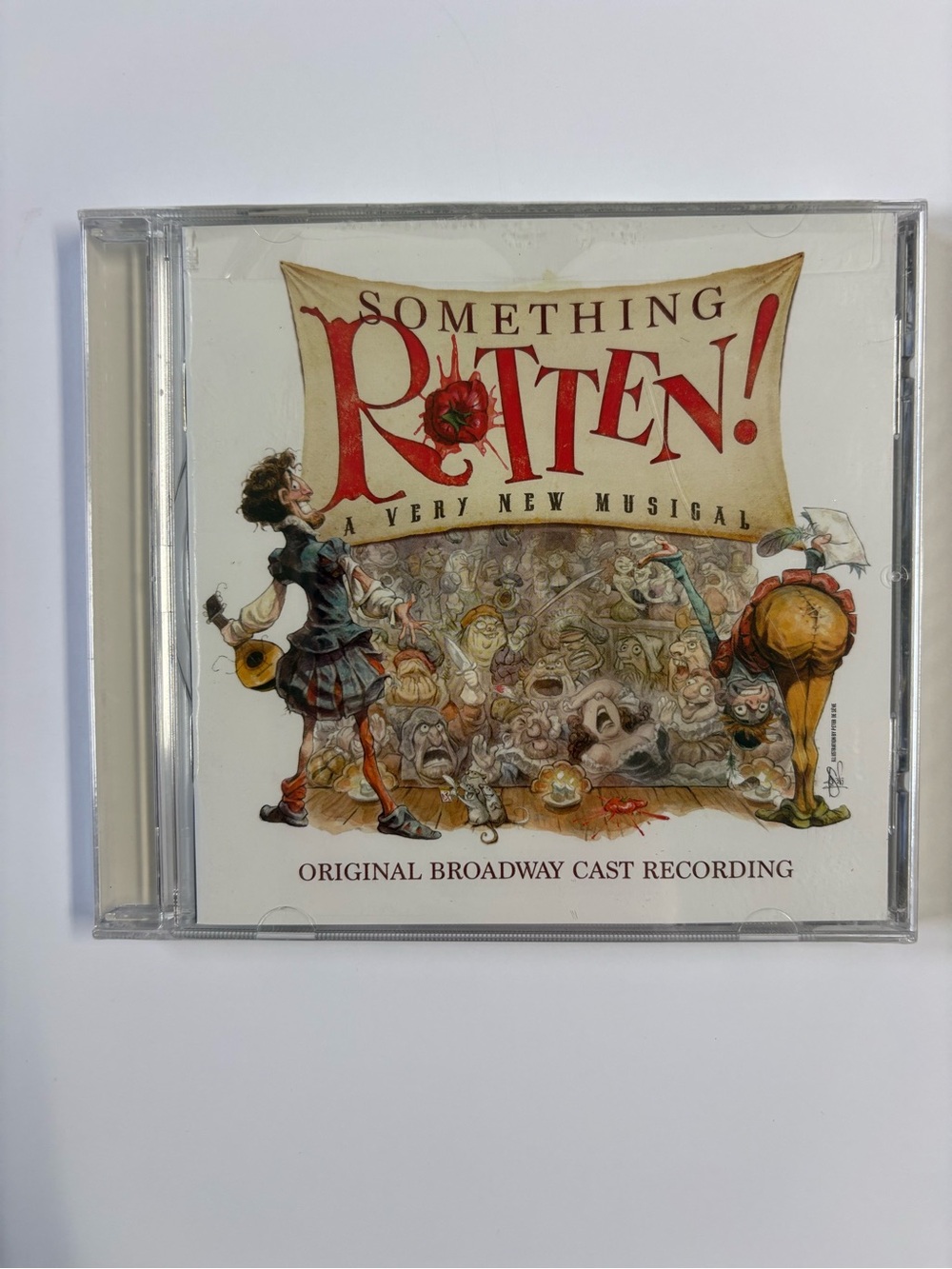 Something Rotten! Original Broadway Cast Recording – White & Red Cover